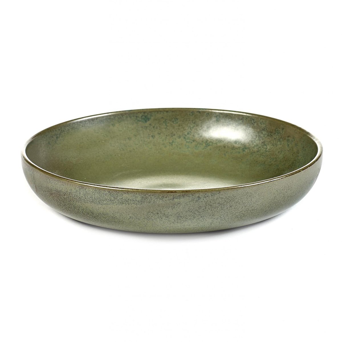 Serax Surface djup tallrik 21 cm Camogreen | Skandinavisk Design | Djupa tallrikar | Grön