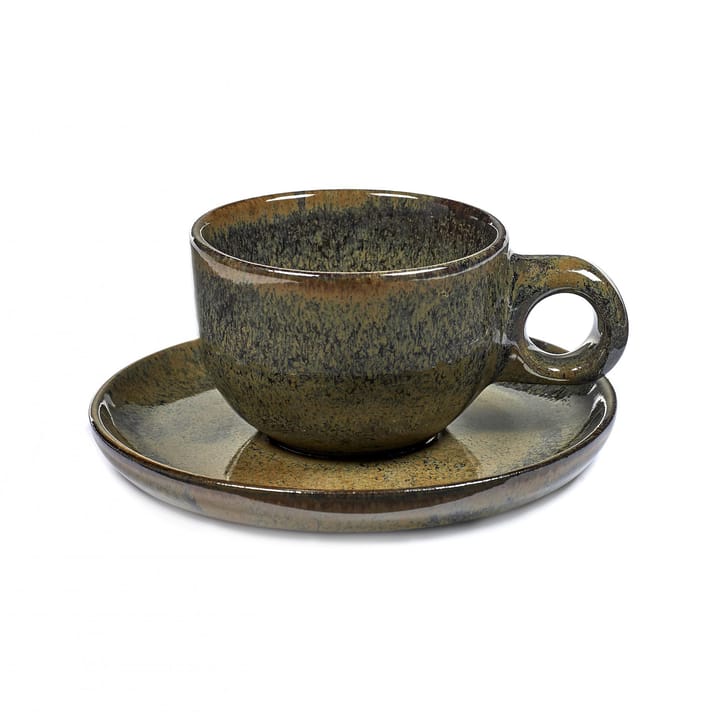 Surface kaffekopp med fat 13 cl - Indi grey - Serax