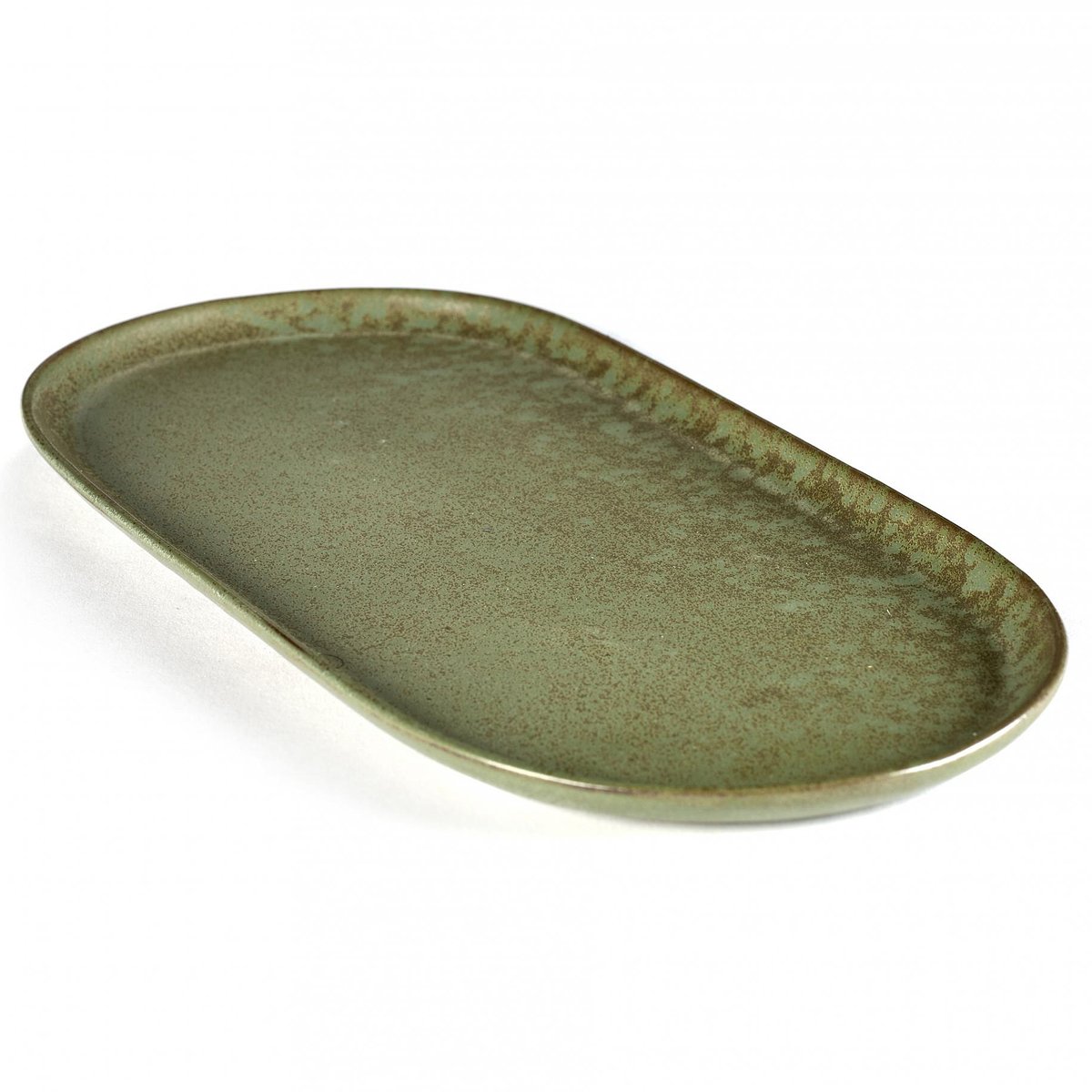 Serax Surface tapastallrik 17x35,5 cm Camogreen | Skandinavisk Design | Mattallrikar | Grön