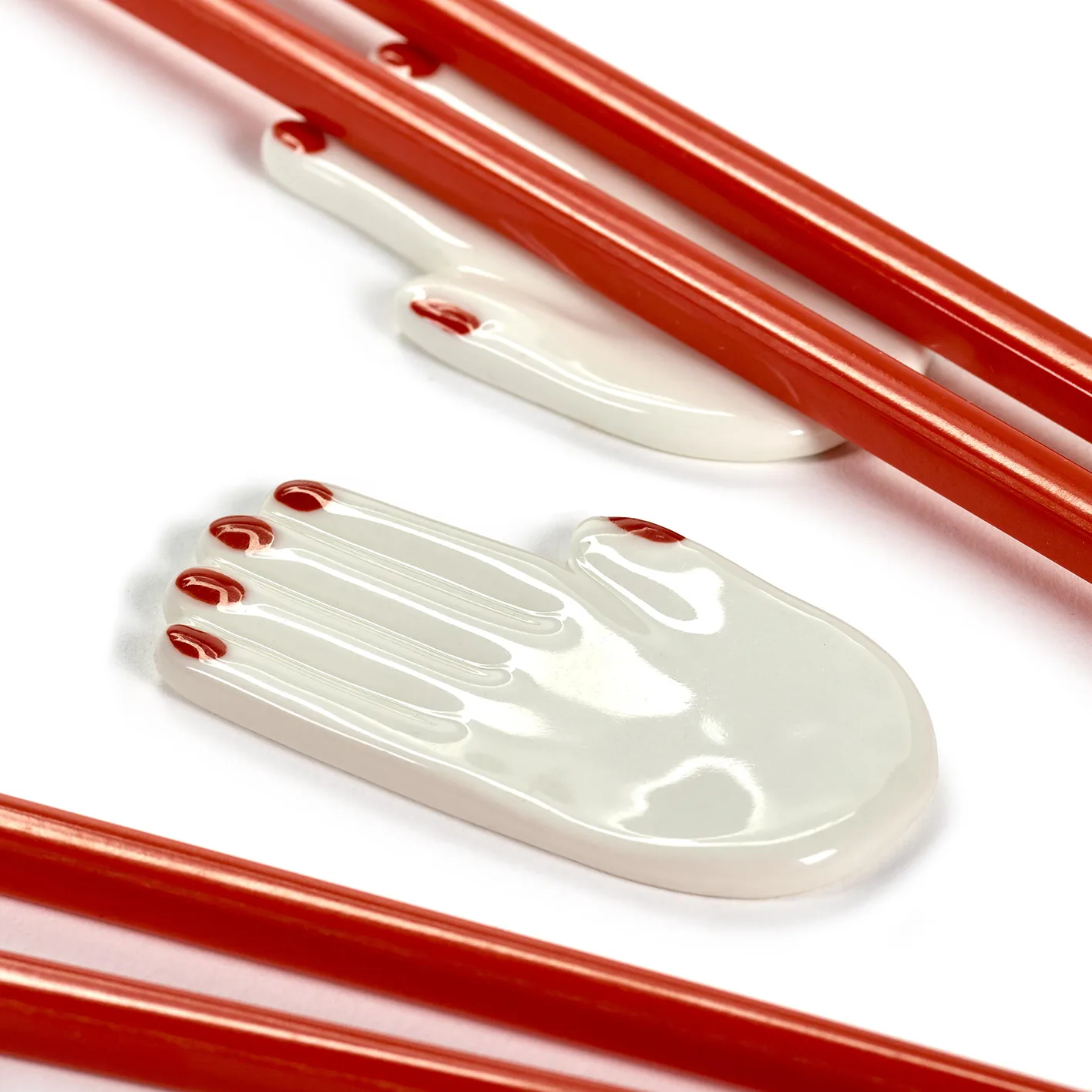 Table Nomade ätpinnar med hållare 6 delar, Röd Serax