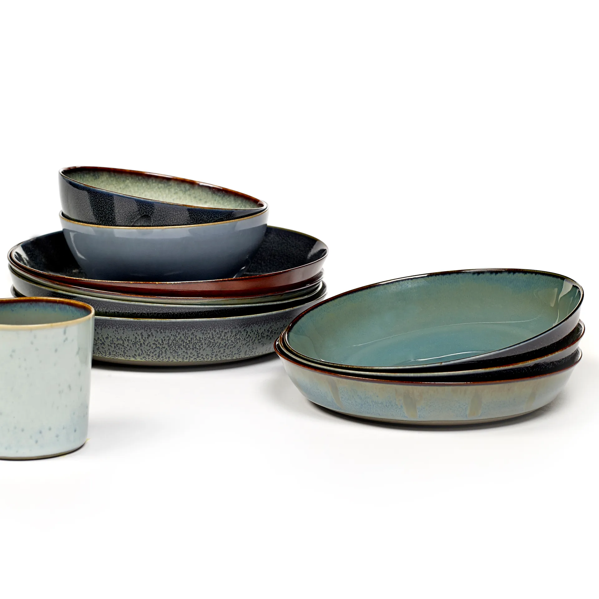 Terres de Rêves assiett 17,5 cm, Rust-smokey blue Serax