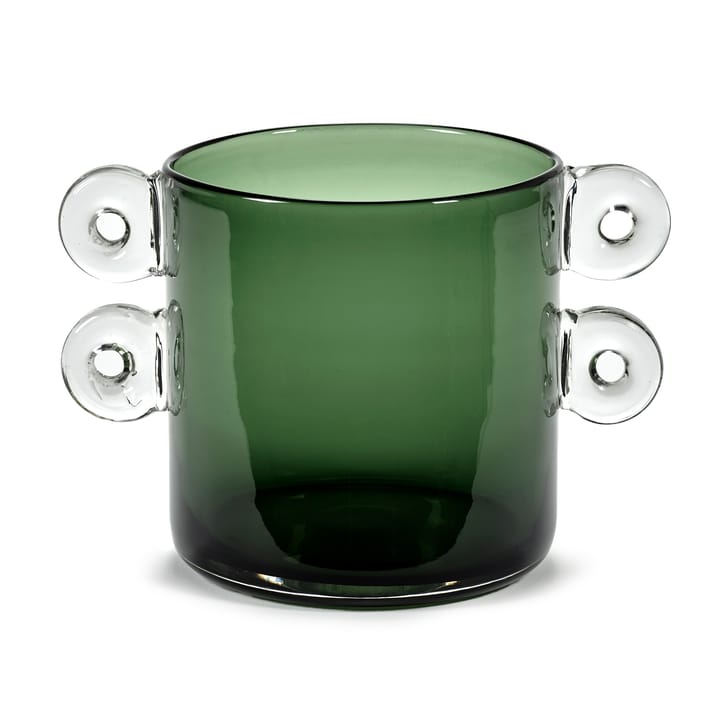 Wind & Fire vas med öra 18 cm, Dark green Serax