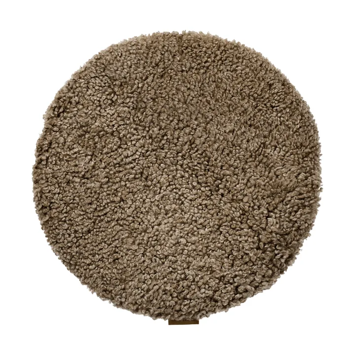 Jill stolsdyna vadderad - Desert (beige), Ø36 cm - Shepherd of Sweden