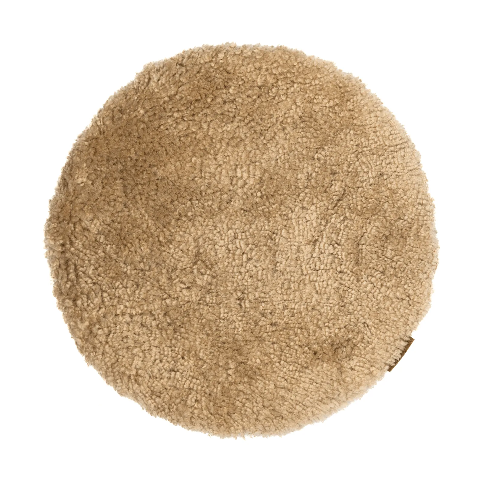 Jill stolsdyna vadderad, Sand (beige), Ø36 cm Shepherd of Sweden