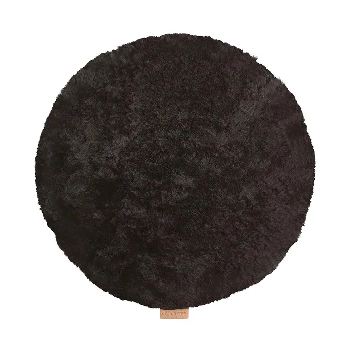 Jill stolsdyna vadderad - Svart, Ø36 cm - Shepherd of Sweden
