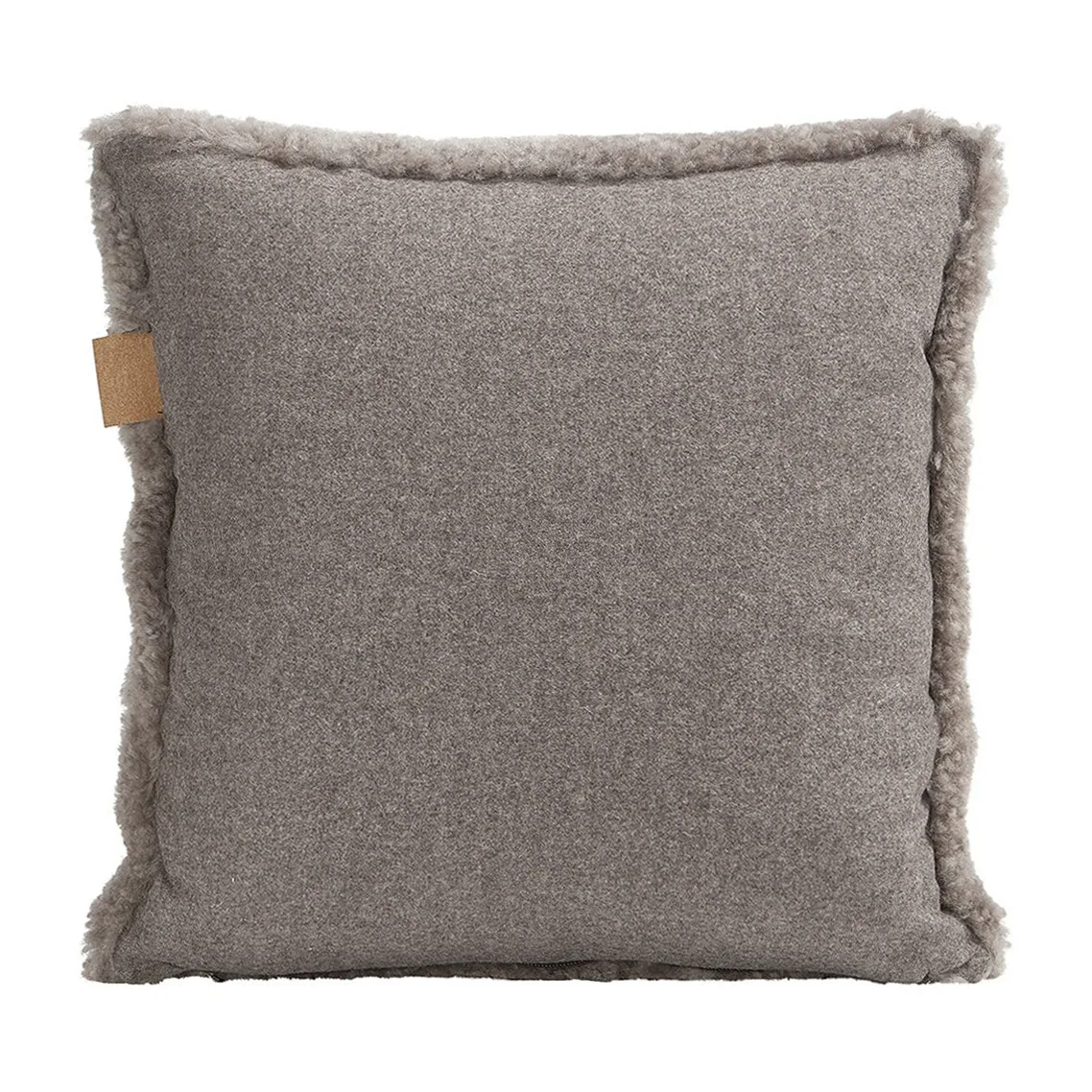 Shepherd Lina fårskinnskudde 40x40 cm, sten Shepherd of Sweden