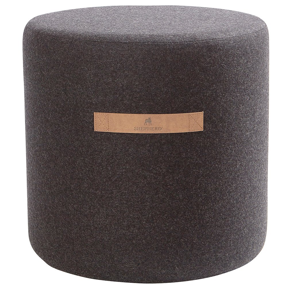 Shepherd of Sweden Shepherd puff Sara 40 cm svart | Skandinavisk Design | Sittpuffar | Svart