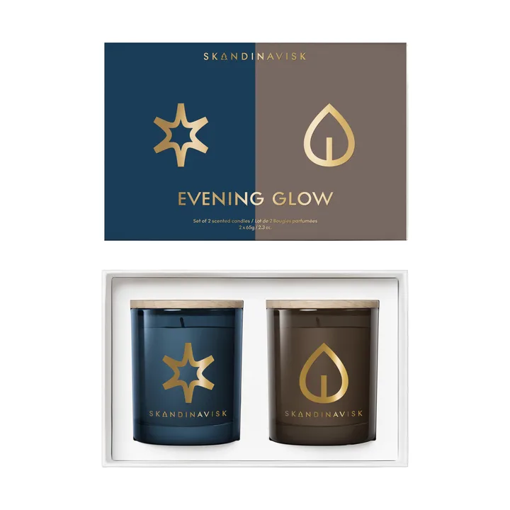Evening Glow doftljus gåvoset 2 delar - 65 g - Skandinavisk