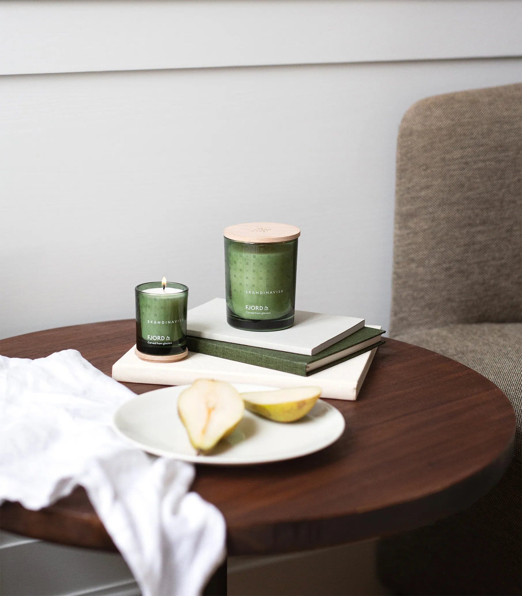 Fjord doftljus med lock, 65 g Skandinavisk