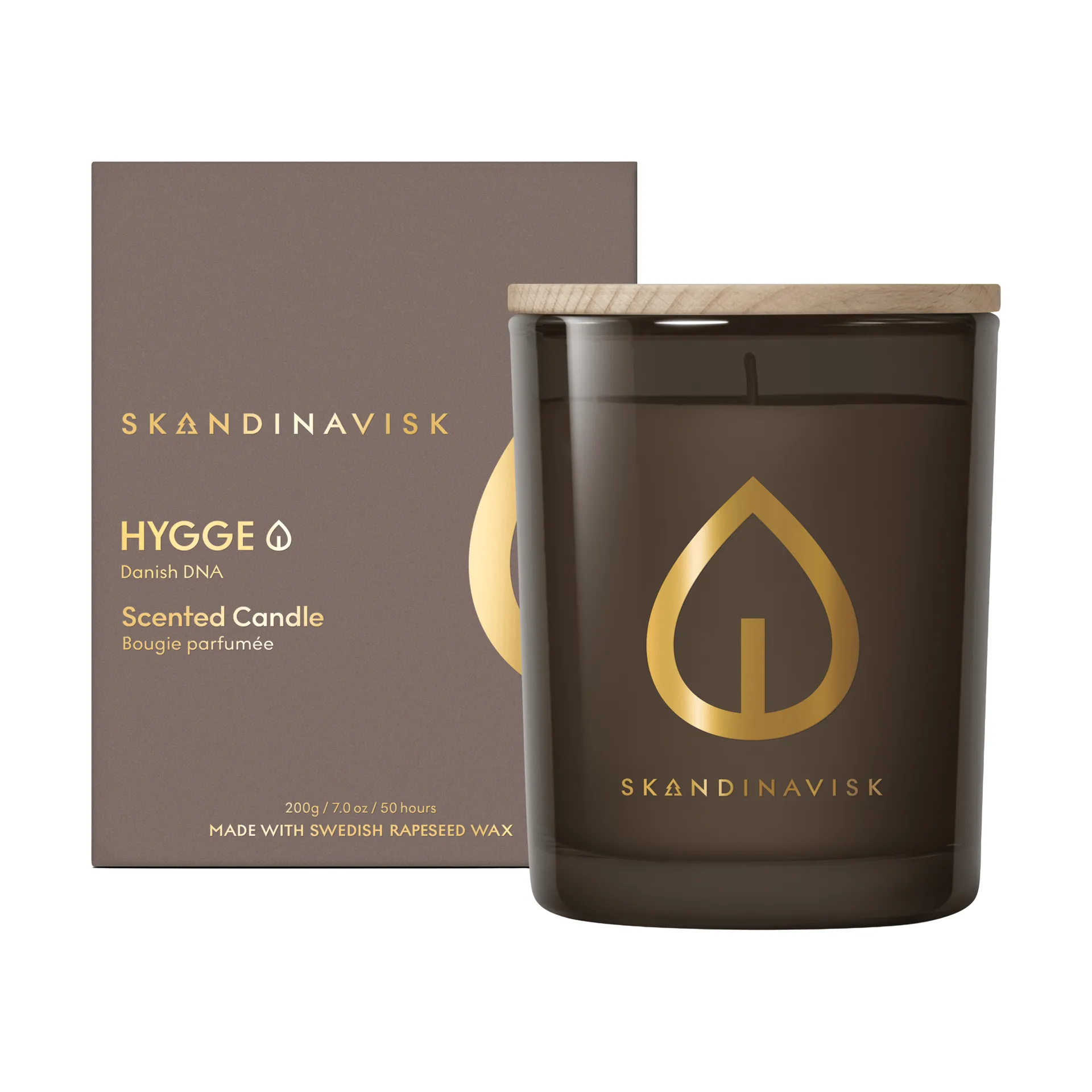 Hygge Gold Symbol doftljus, 200 g Skandinavisk