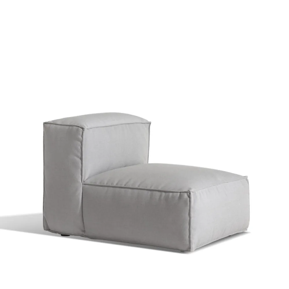 Asker soffmodul, Sunbrella Sling light grey, mittdel small Skargaarden