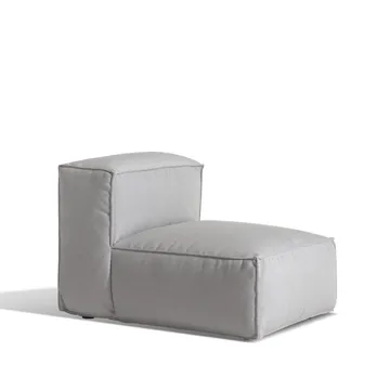 Asker soffmodul - Sunbrella Sling light grey, mittdel small - Skargaarden