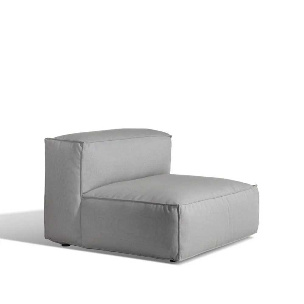 Asker soffmodul, Sunbrella Sling taupe beige, mittdel large Skargaarden