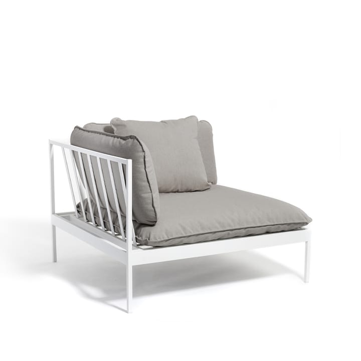 Bönan modulsoffa - Fiord 551 beige, hörndel, ljusgrå aluminium ram - Skargaarden