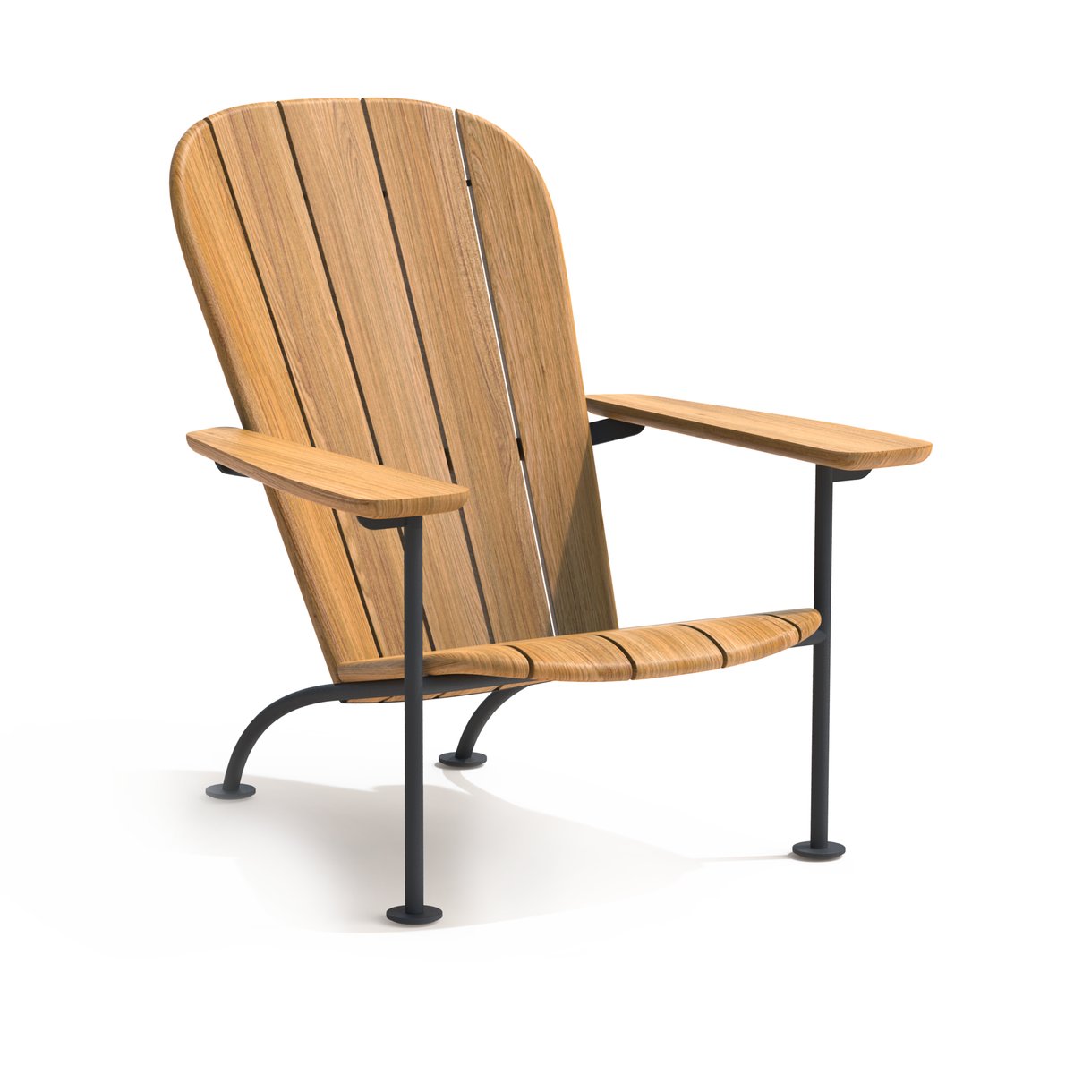 Skargaarden Böste loungestol Teak | Skandinavisk Design | Trädgårdsfåtöljer | Brun