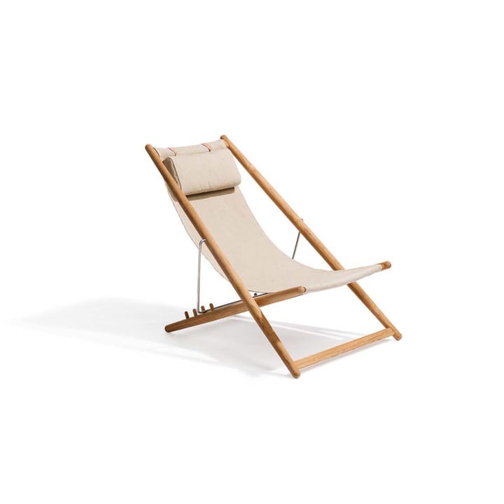 H55 inomhus vilstol, Canvas natural, teak Skargaarden