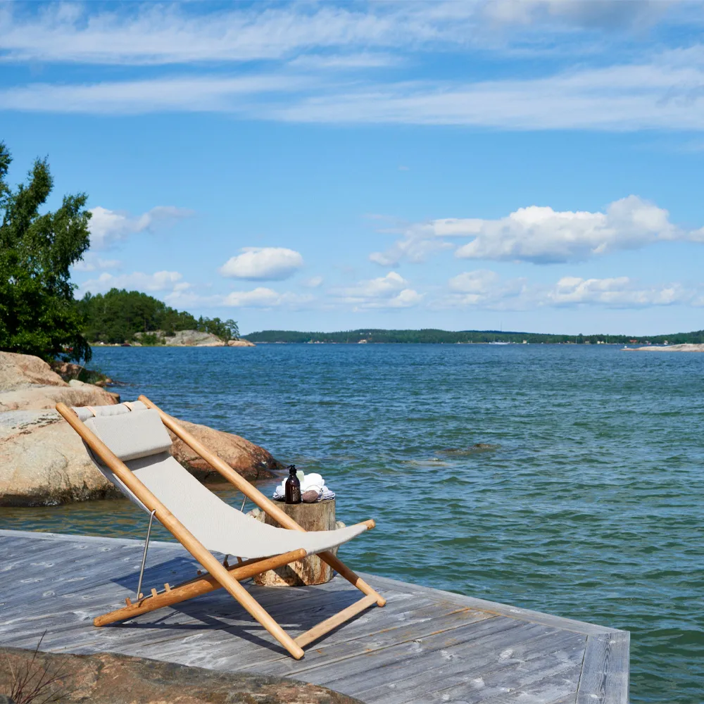 H55 vilstol teak, Slate dark grey Skargaarden