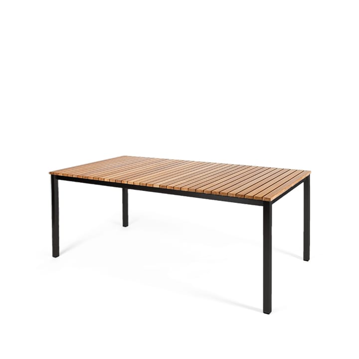 Häringe matbord - Teak, medium, svart stålstativ - Skargaarden