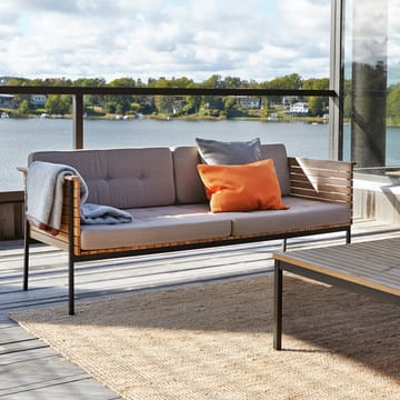 Häringe soffa - Sunbrella Natté Nature Grey-teak-svart - Skargaarden