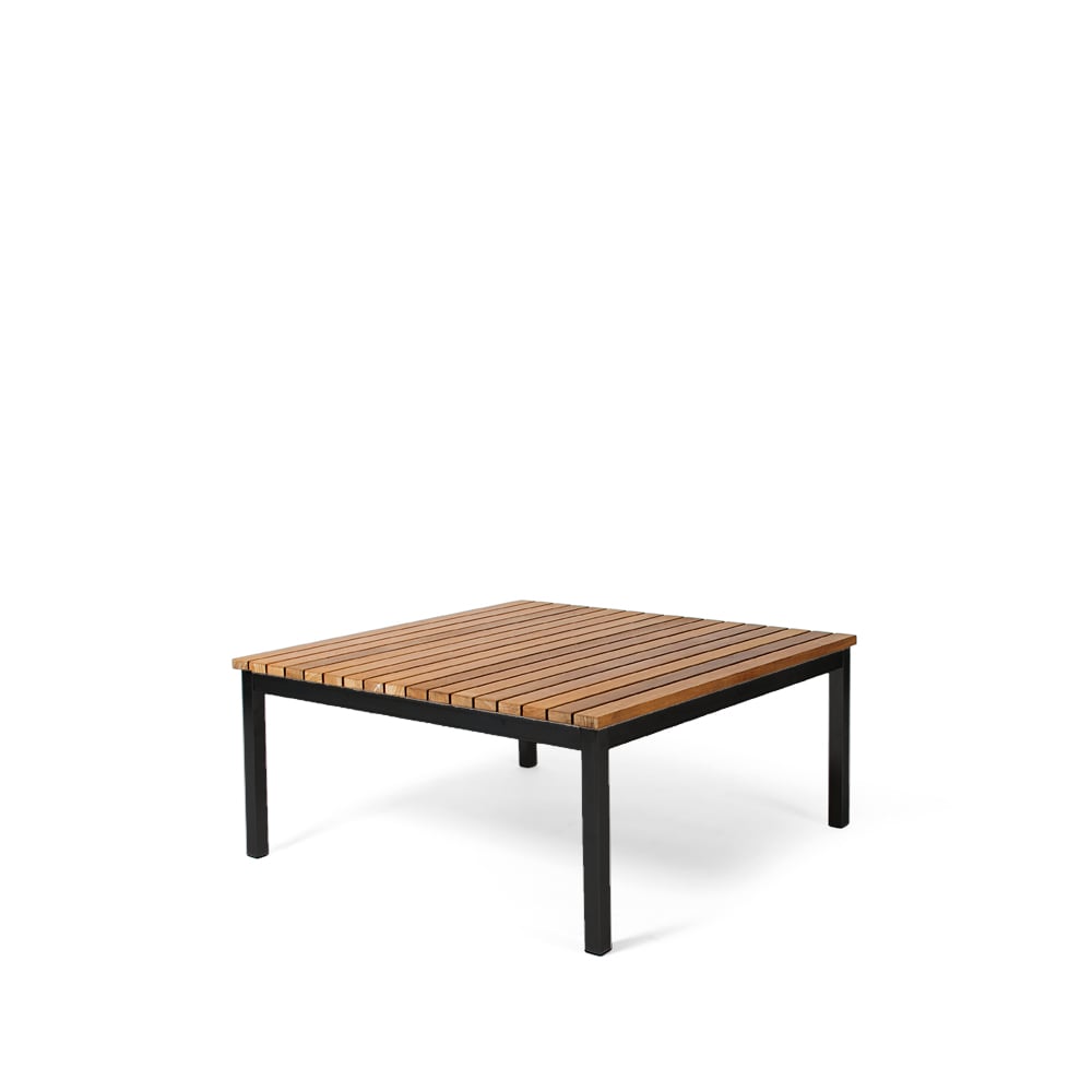 Skargaarden Häringe soffbord Teak, small, svart stålstativ
