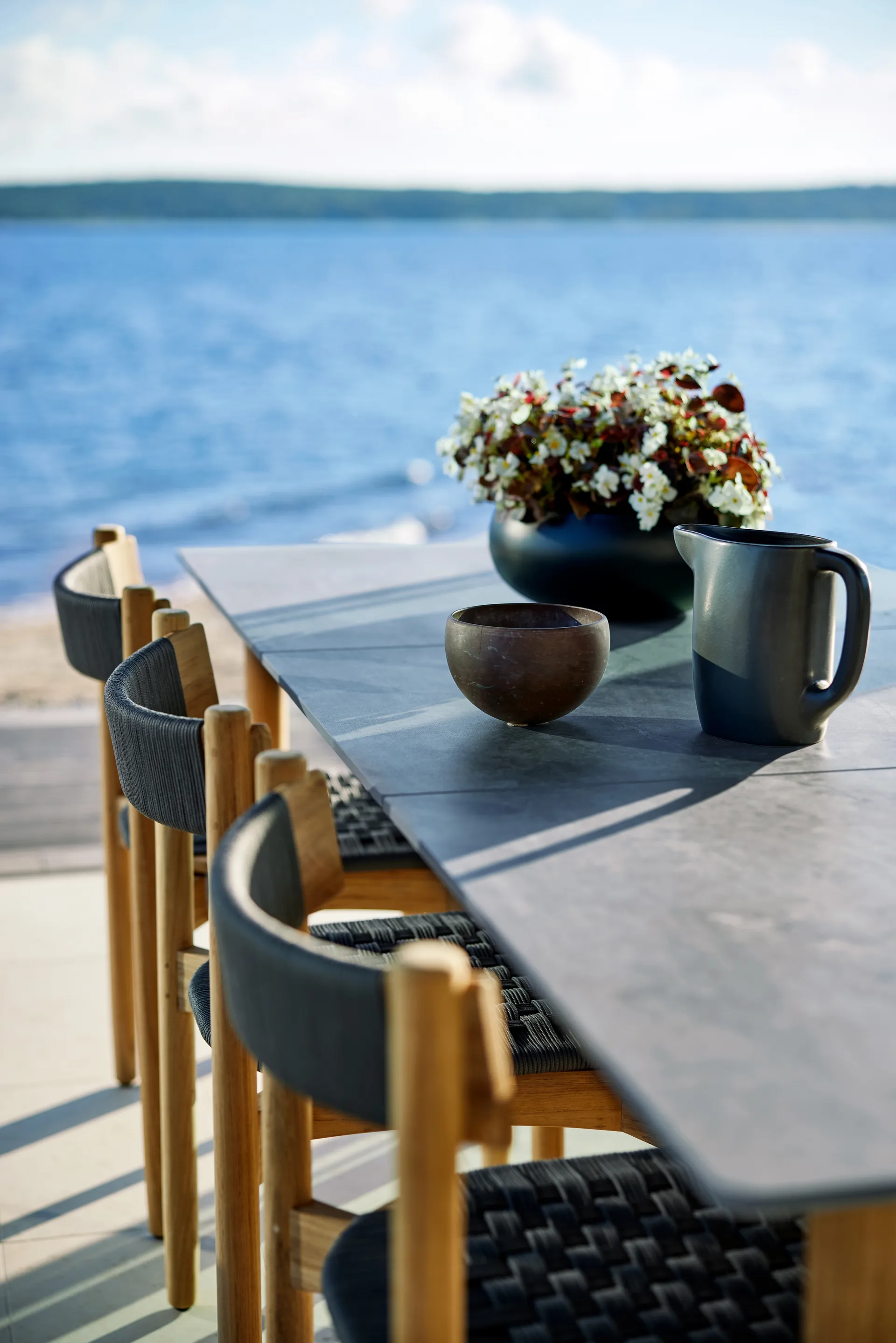 Koster loungestol, Teak-mörkgrå Skargaarden