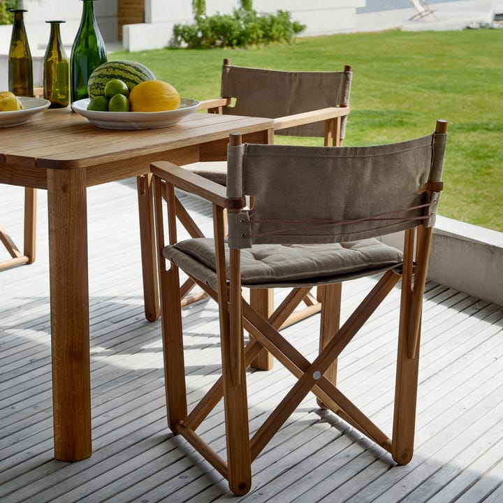 Kryss Dining karmstol - Agora Nautic Navy blue, teak - Skargaarden