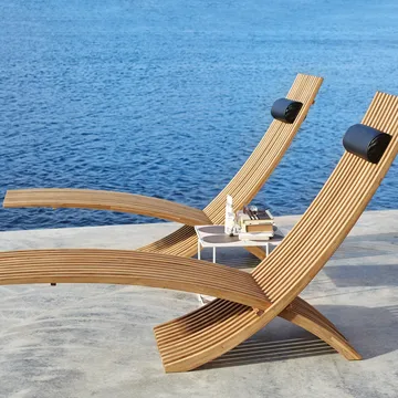 Nozib loungefåtölj - Teak - Skargaarden