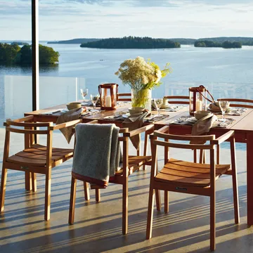 Oxnö matbord - Teak, 220x100 cm - Skargaarden