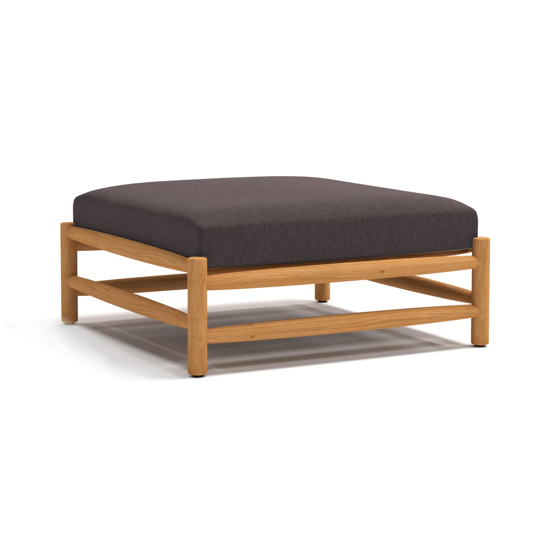 Saltholm ottoman teak-gråbrun dyna,  Skargaarden