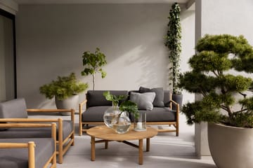 Saltholm soffa teak-gråbrun dyna - undefined - Skargaarden