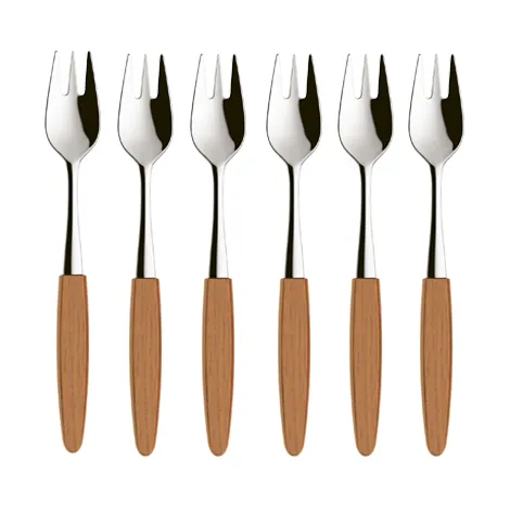 Skaugum dessertgaffel 6-pack Ecco Teak,  Skaugum of Norway