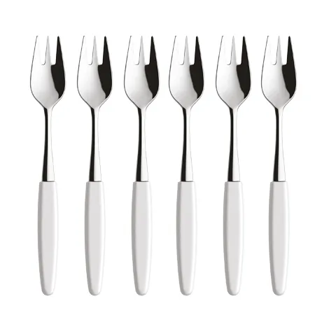Skaugum dessertgaffel 6-pack Pure White - Skaugum of Norway