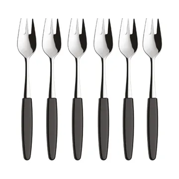 Skaugum dessertgaffel 6-pack Urban Black - Skaugum of Norway