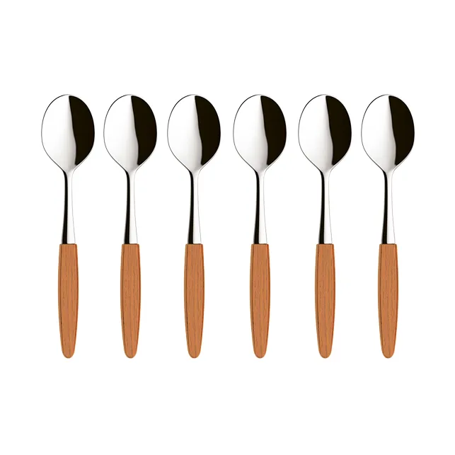 Skaugum dessertsked 6-pack Ecco Teak - Skaugum of Norway