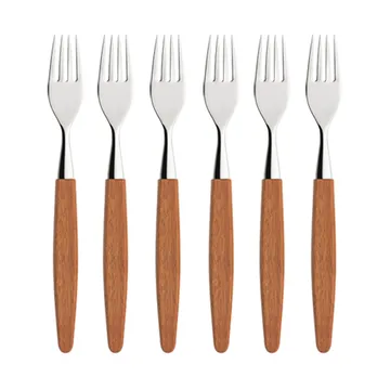 Skaugum gaffel 6-pack Ecco Teak - Skaugum of Norway