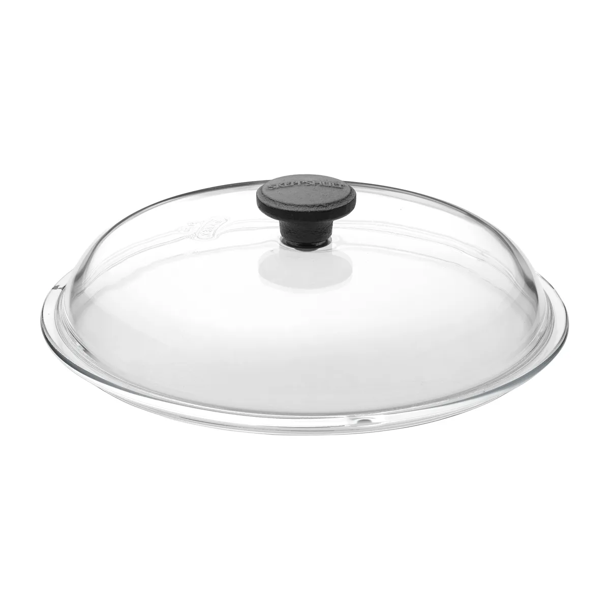Skeppshult Gjutjärn Skeppshult glaslock med gjutjärnsknopp Ø25 cm