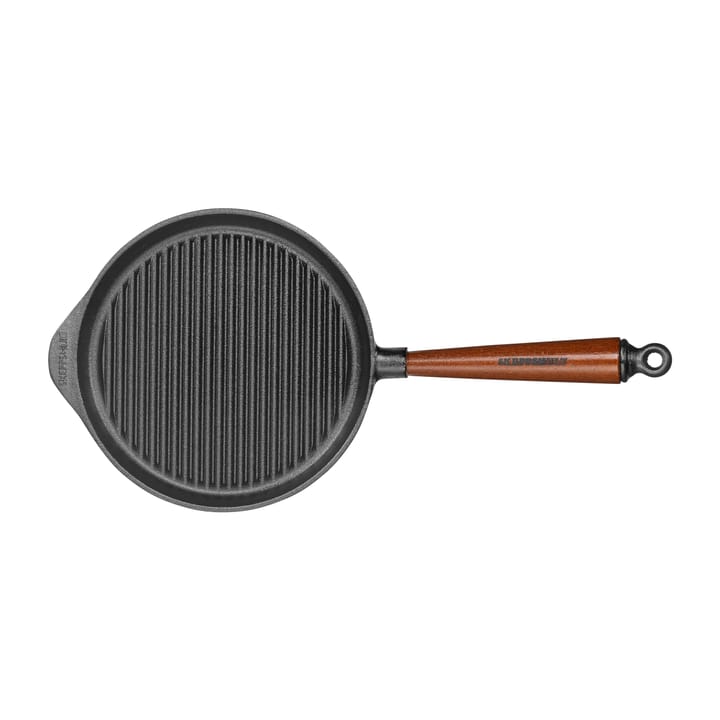 Skeppshult grillpanna med trähandtag - 22 cm - Skeppshult Gjutjärn