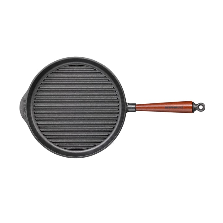 Skeppshult grillpanna med trähandtag - 28 cm - Skeppshult Gjutjärn