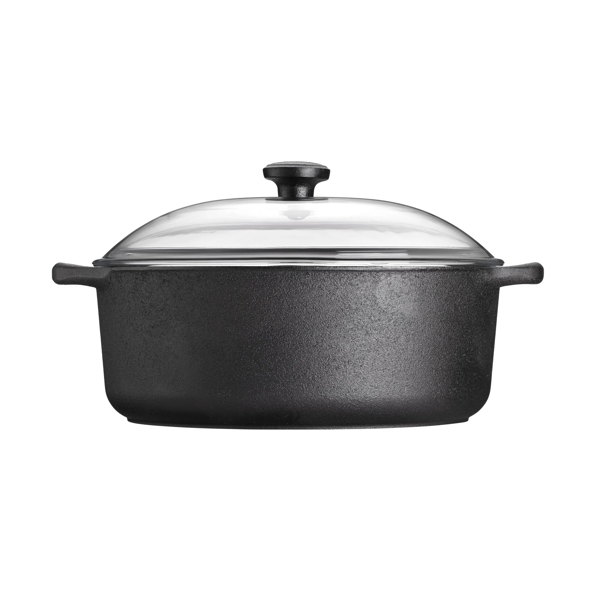 Skeppshult gryta rund med glaslock, 5,5 l Skeppshult Gjutjärn