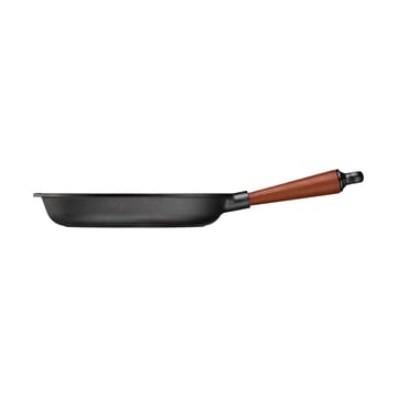 Skeppshult oval panna 28x17 cm - Trähandtag - Skeppshult Gjutjärn