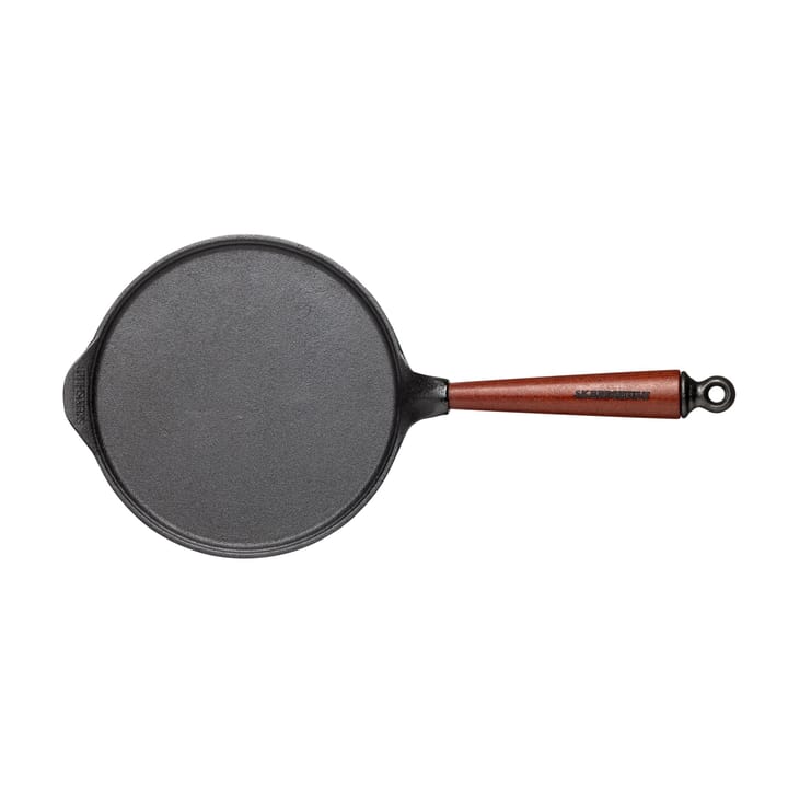 Skeppshult pannkakspanna med trähandtag - 23 cm - Skeppshult Gjutjärn