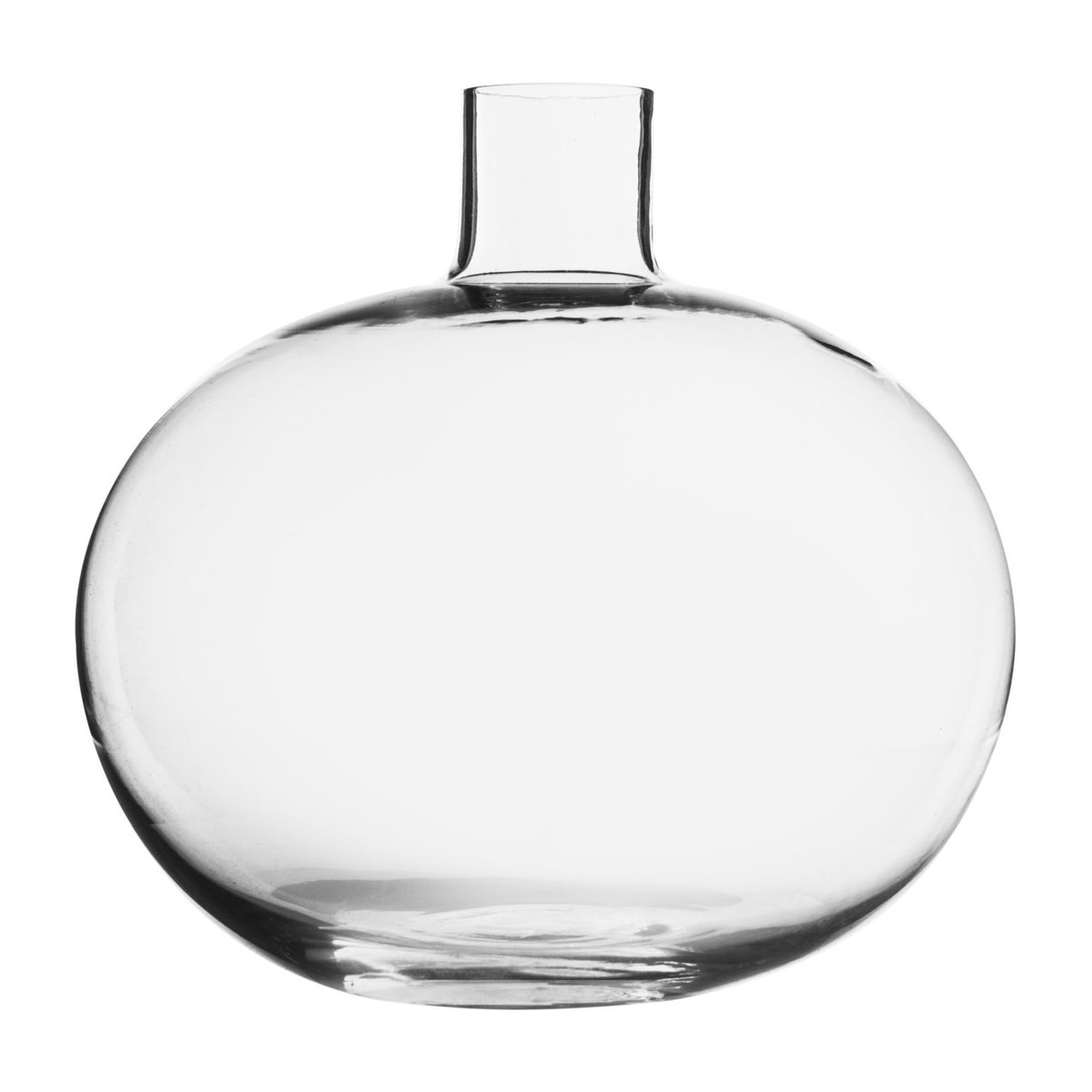 Skrufs Glasbruk Holmen vas 10 cm Klar | Skandinavisk Design | Vaser | Transparent