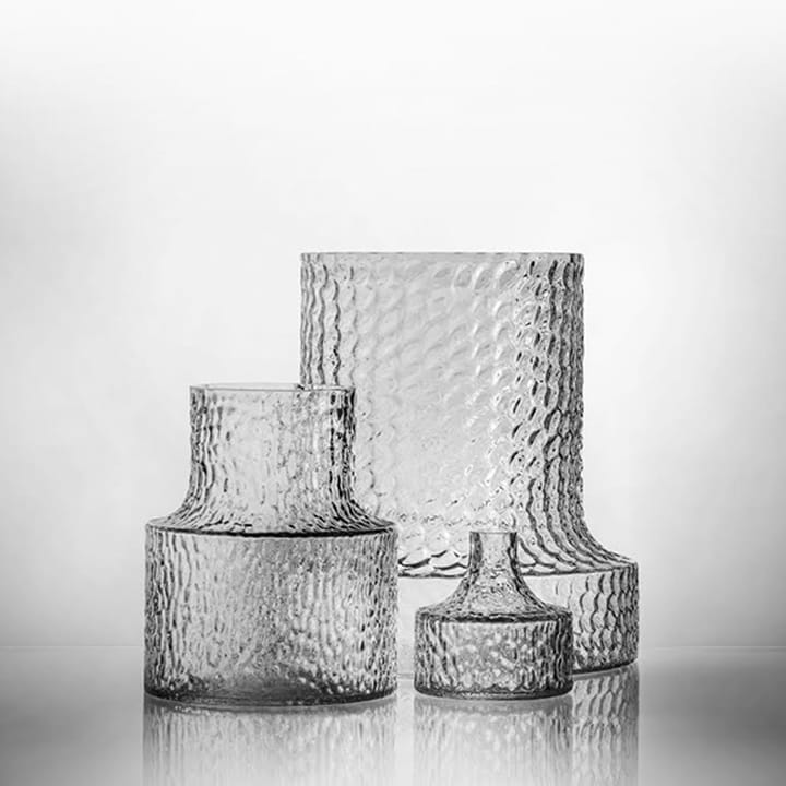 Kolonn vas struktur - 18,9 cm - Skrufs Glasbruk