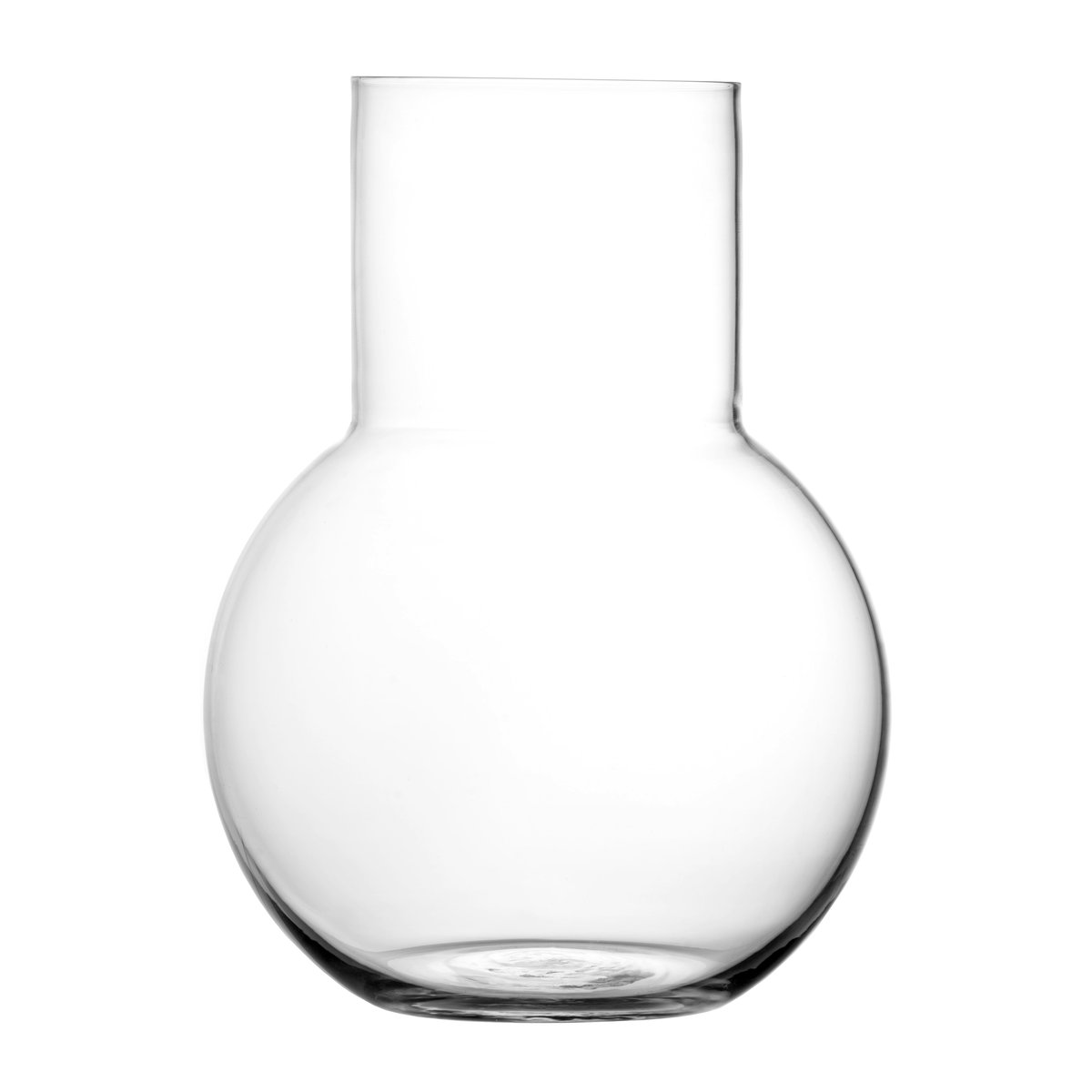 Skrufs Glasbruk Pallo vas Klar 20 cm | Skandinavisk Design | Vaser | Transparent