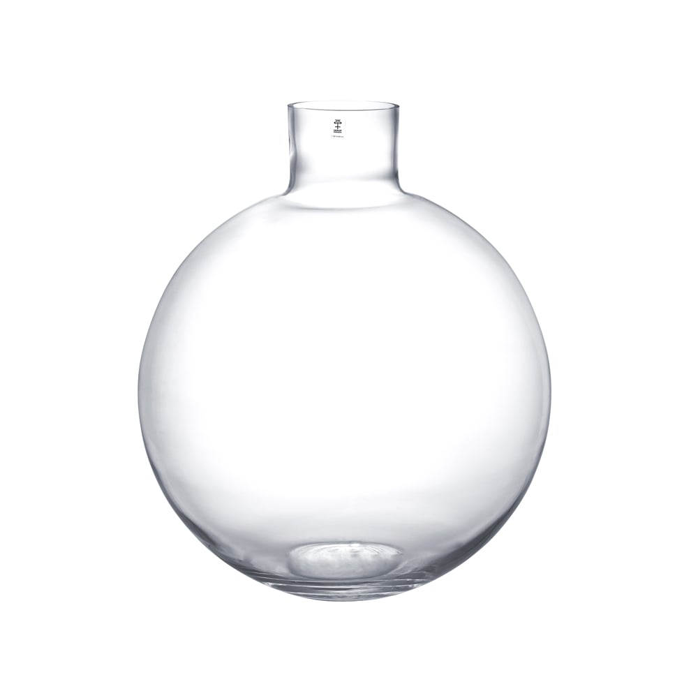 Skrufs Glasbruk Pallo vas Klar 37 cm | Skandinavisk Design | Vaser | Transparent