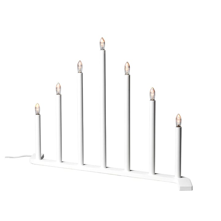 Advent RE adventsljusstake - vit, 7 ljus - SMD Design
