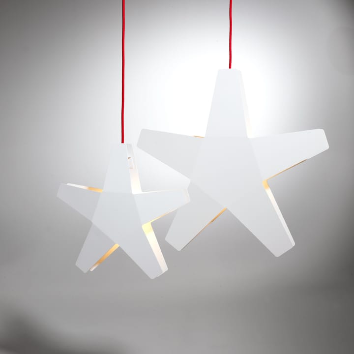 Advent Stjärna Adventsstjärna, grå, 40 cm, ljusgrå textilsladd SMD Design