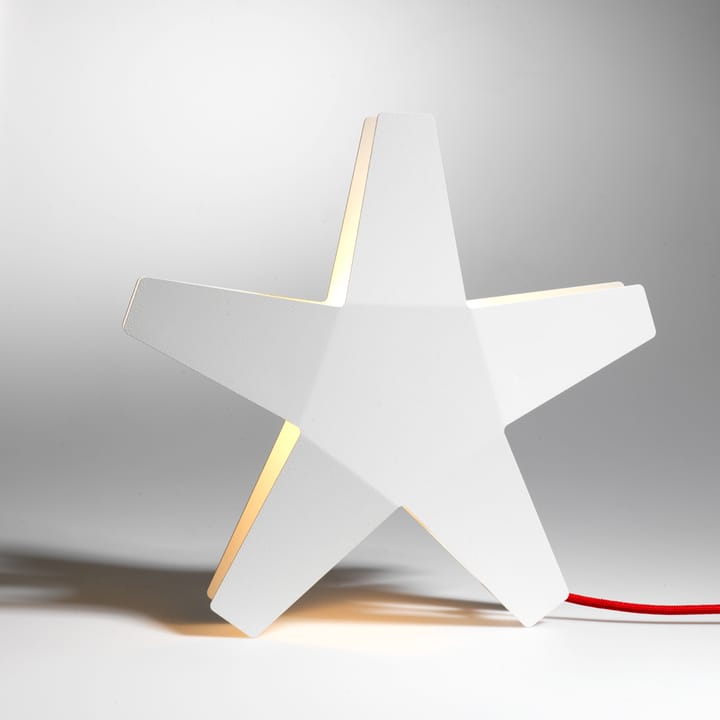 Advent Stjärna Adventsstjärna, grå, 40 cm, ljusgrå textilsladd SMD Design