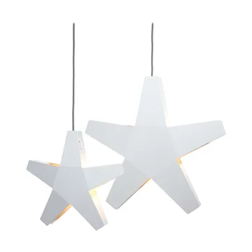 Advent Stjärna Adventsstjärna - Vit-grå sladd, 60 cm - SMD Design