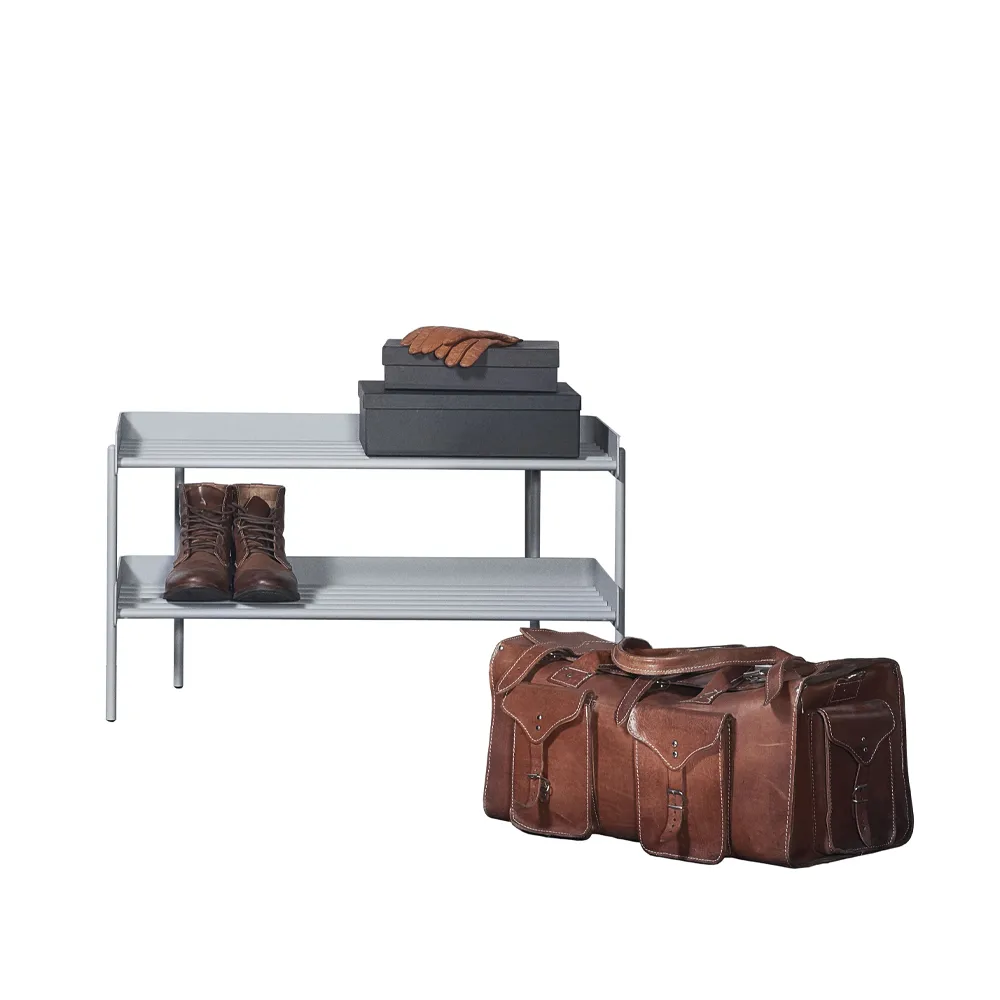 Alfred skohylla, ljusgrå, påbyggnadsdel SMD Design